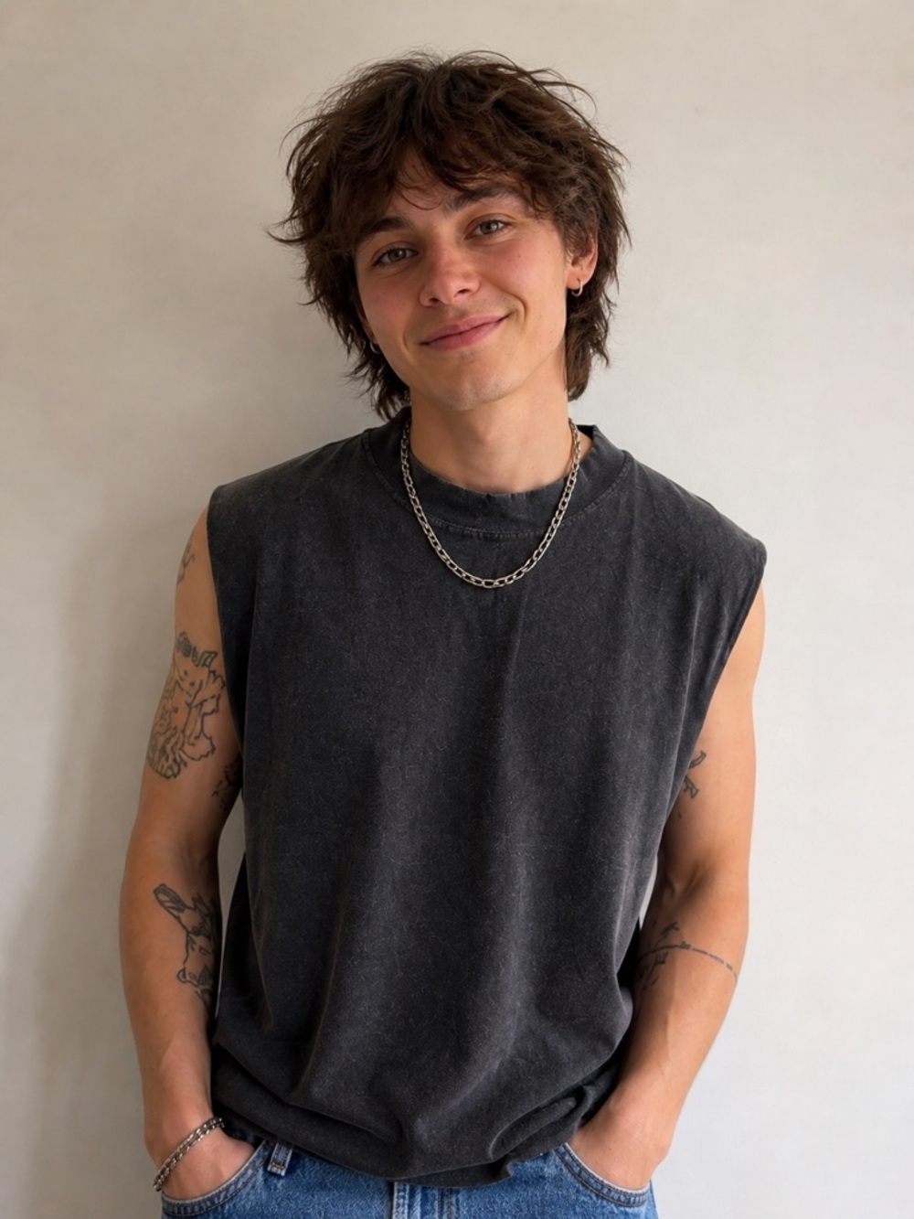 “Callahan 100% Cotton Knit Sleeveless Sweater Tank – Minimalist / Indie